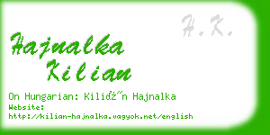 hajnalka kilian business card